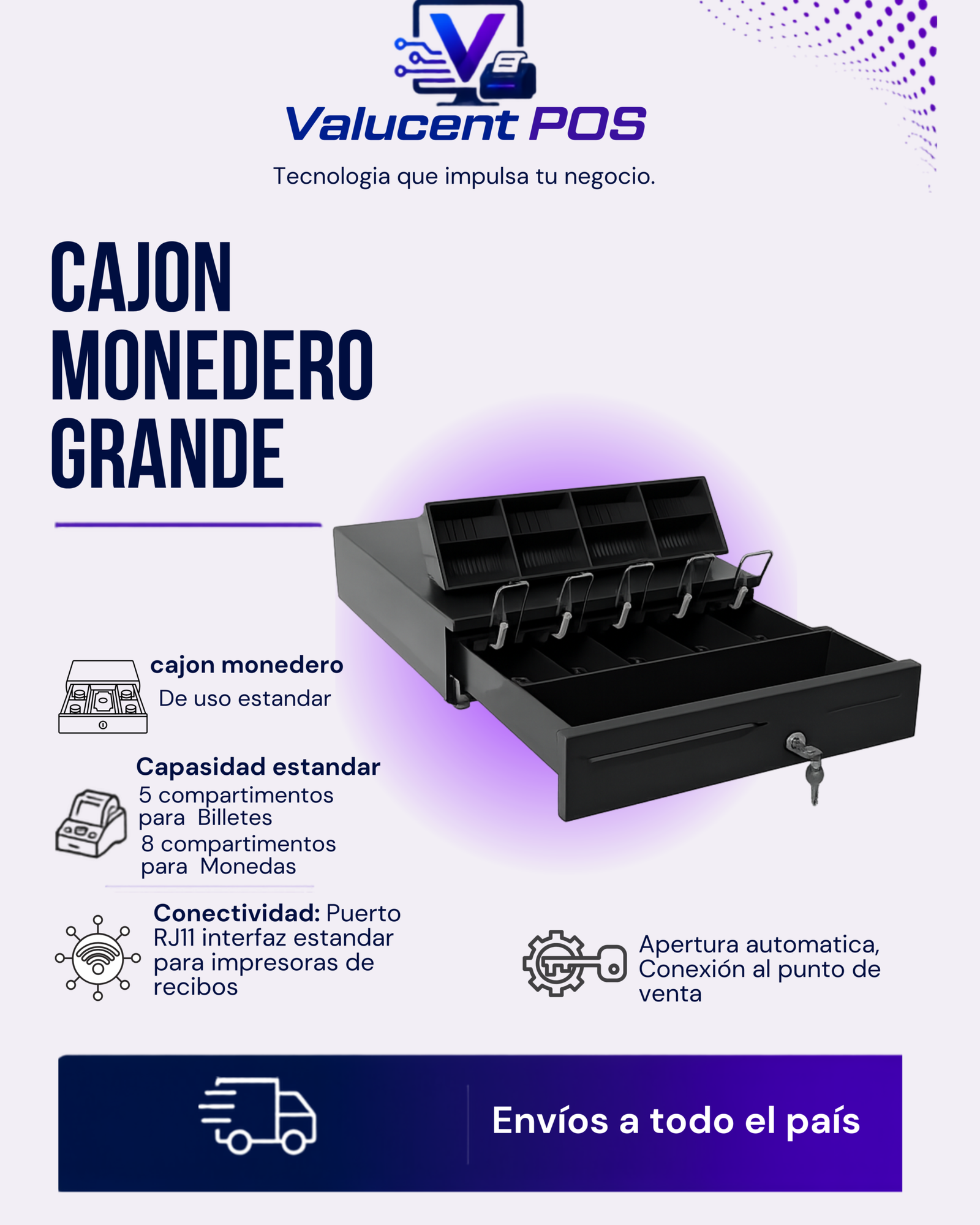 Cajón Monedero Grande