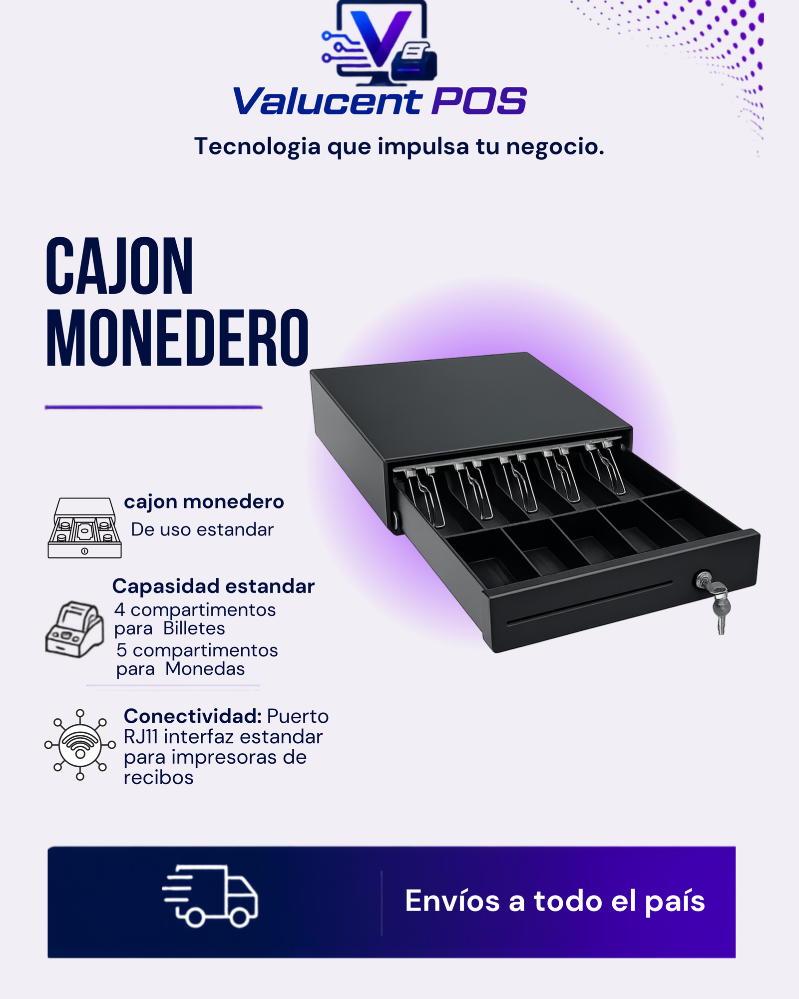 Cajón Monedero Estándar