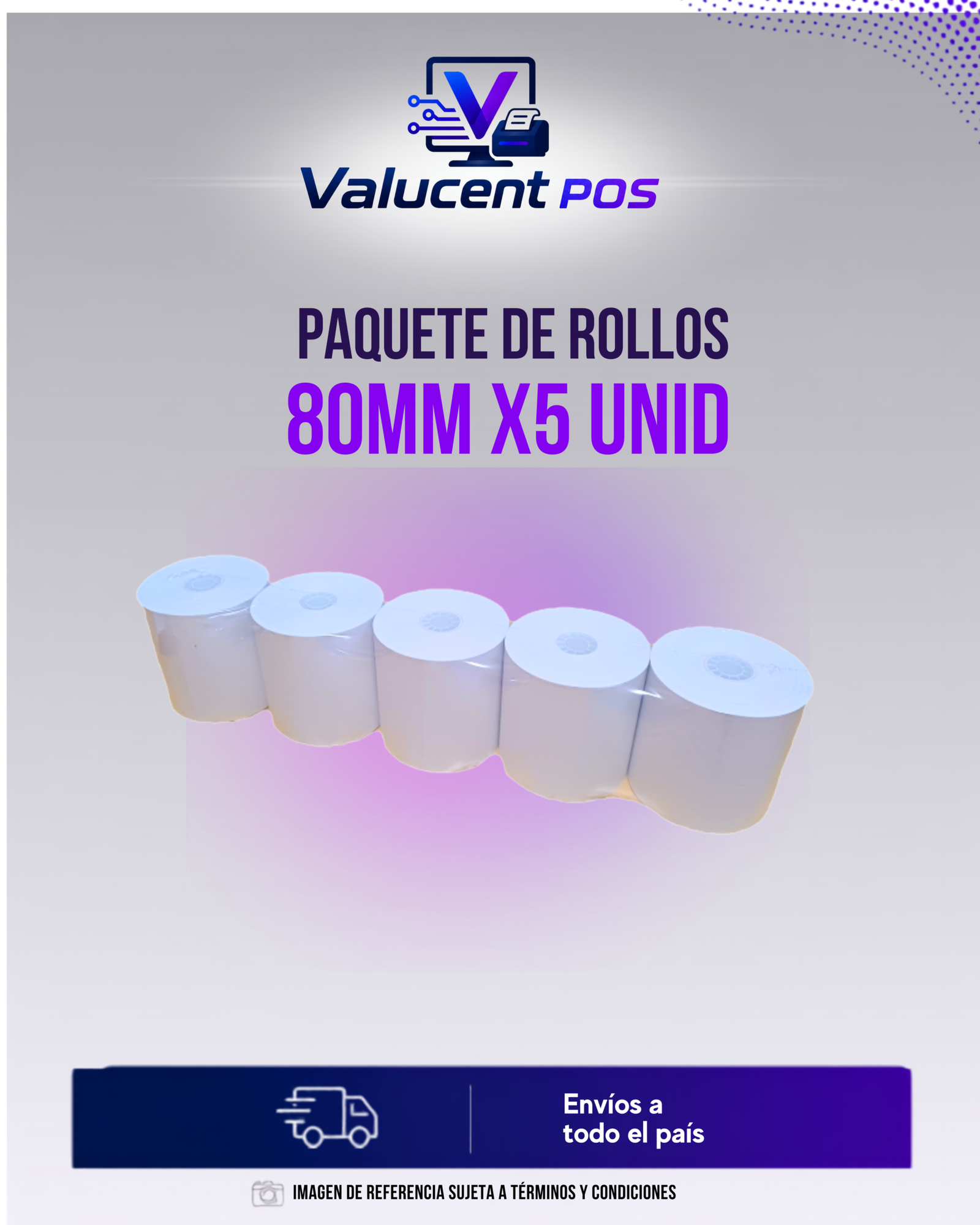 Rollo Etiqueta 80mm x5